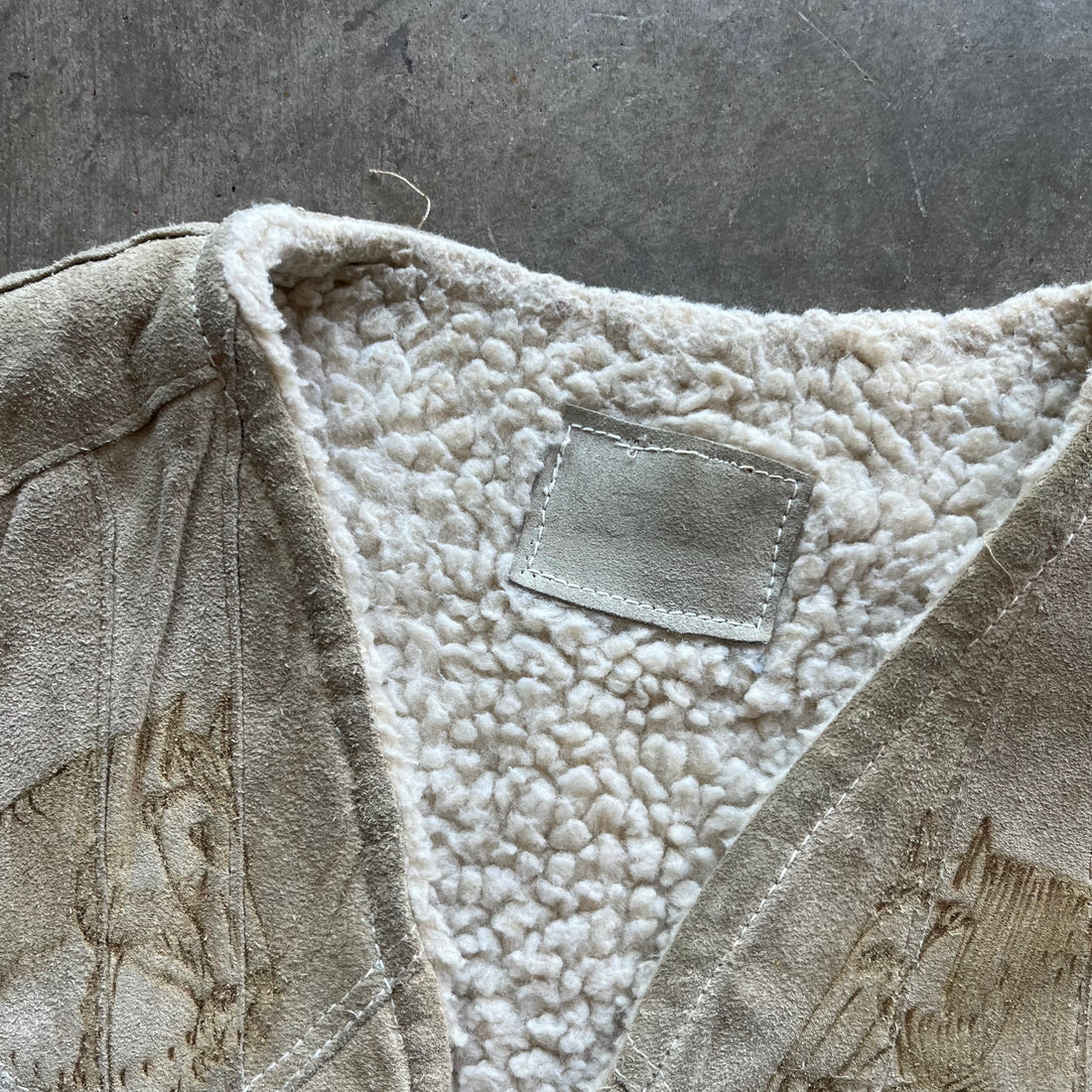 M 90s Suede Horse Vest