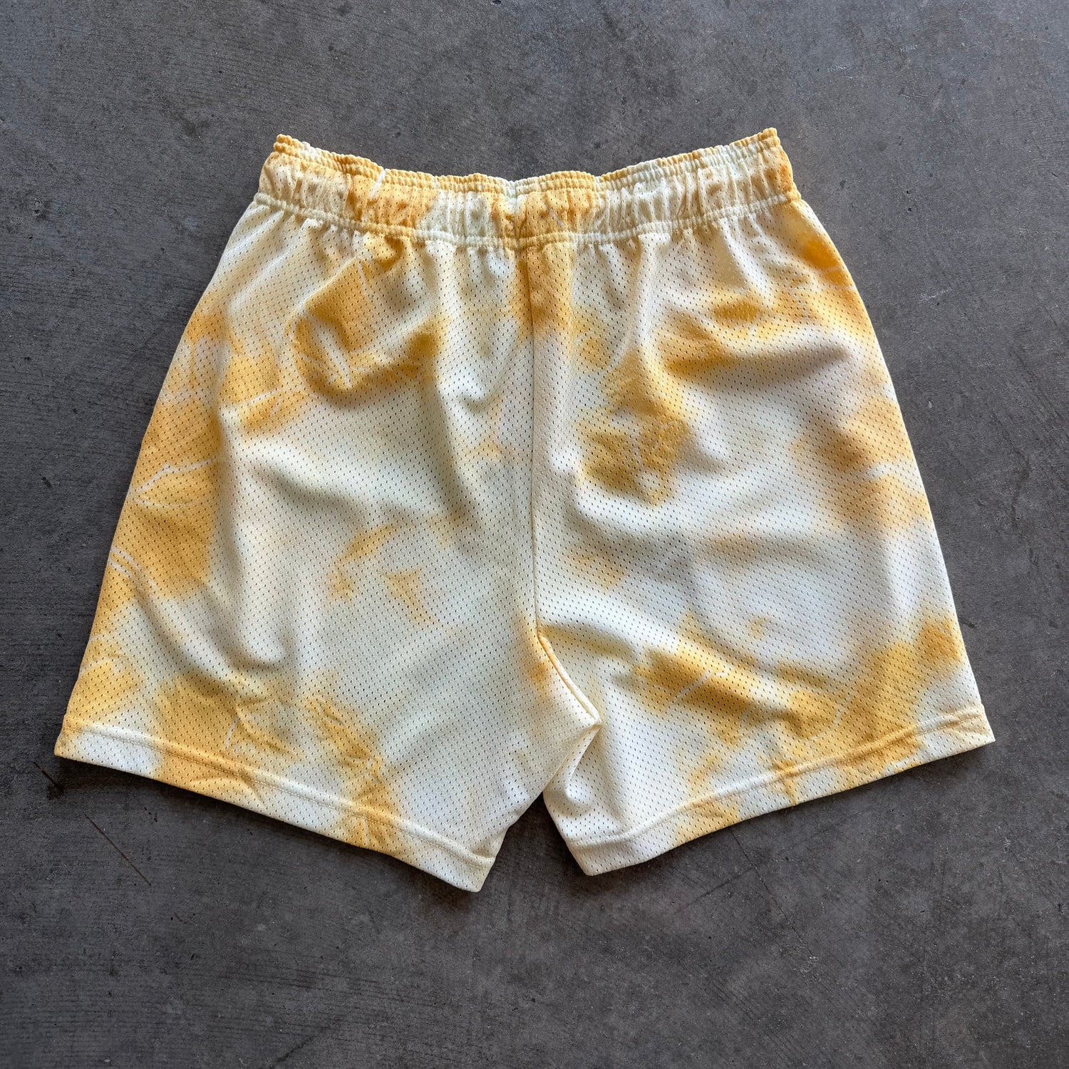 M EE Tie Dye Shorts Yellow