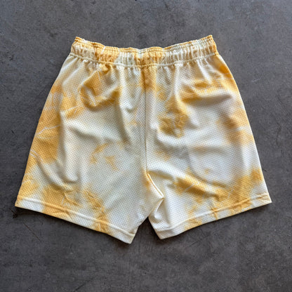 M EE Tie Dye Shorts Yellow