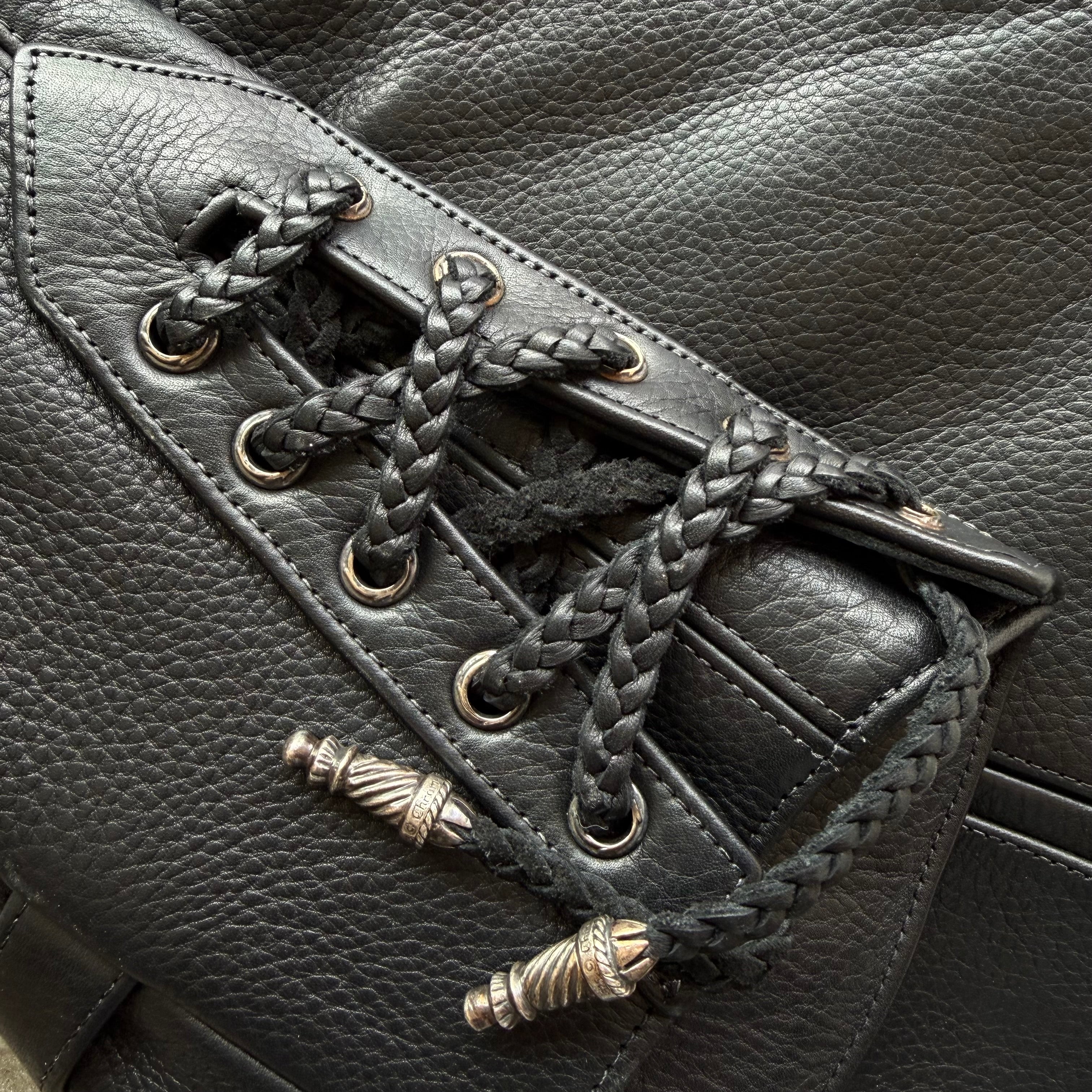 S Chrome Hearts Leather Vest