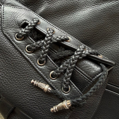 S Chrome Hearts Leather Vest