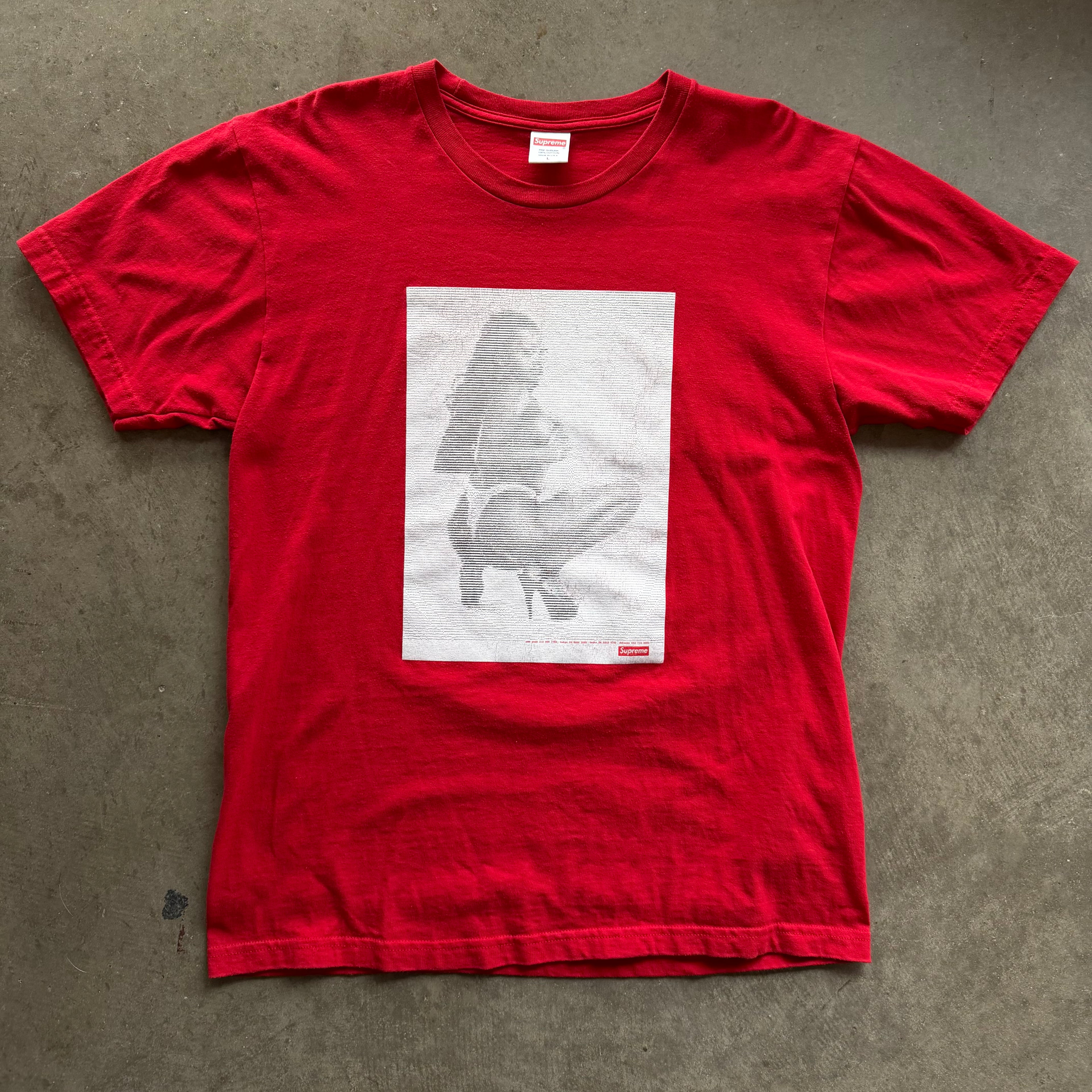 L Supreme Red Digi Girl Tee