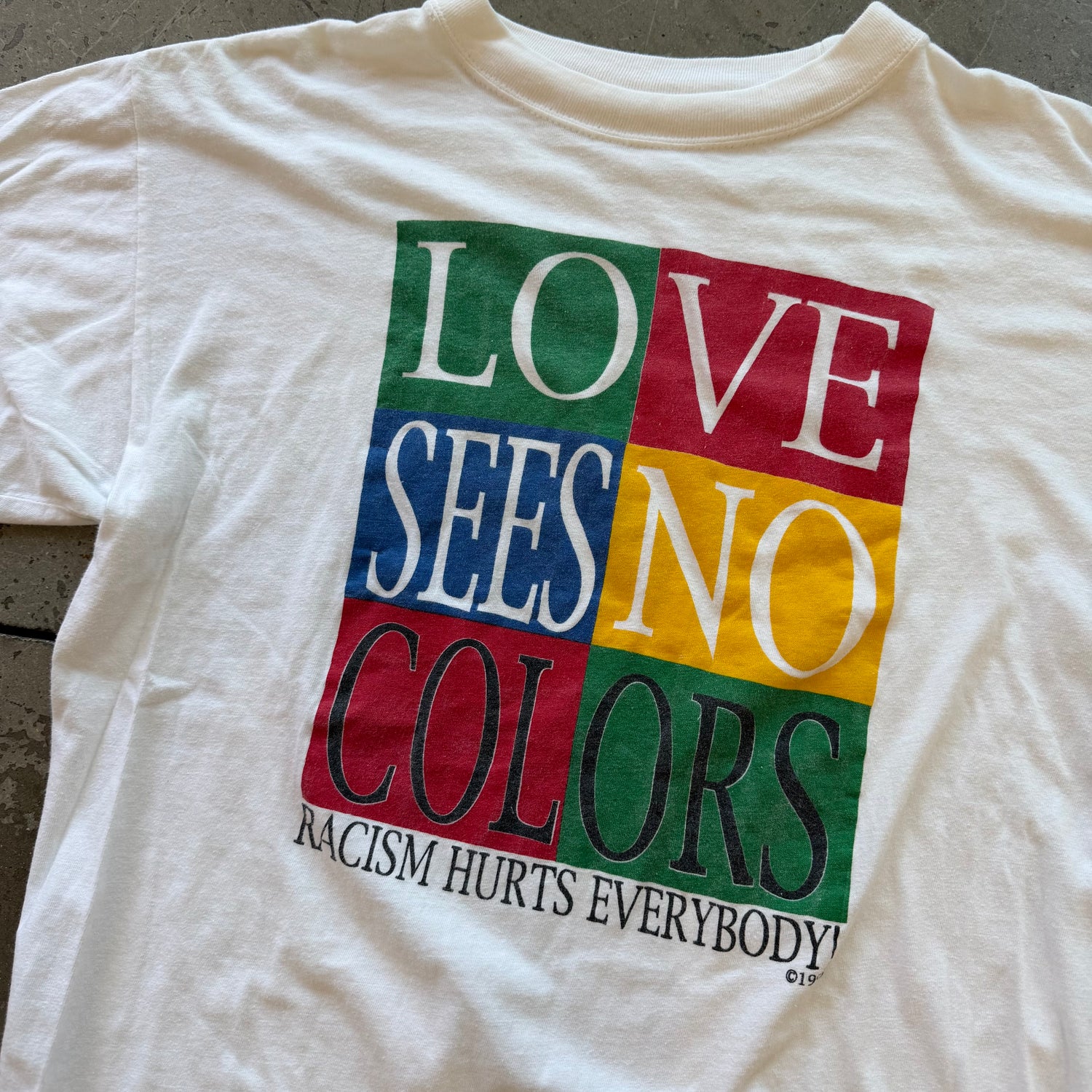 L 90s Love Sees No Color Tee