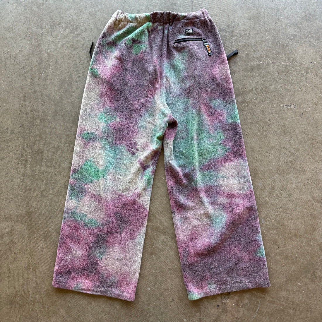 L Kapital Reverse Fleece Tie Dye Easy Pants