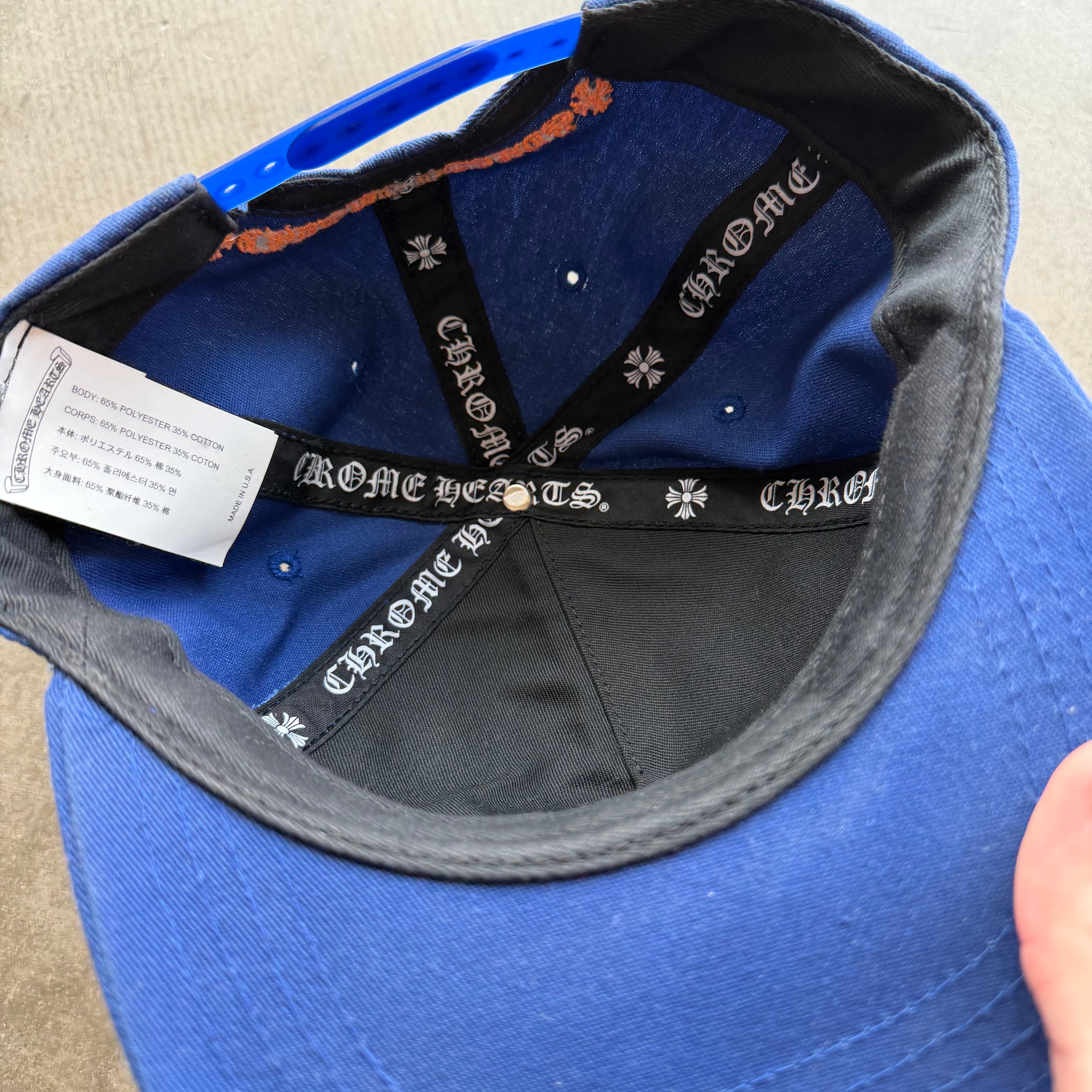 Chrome Hearts Blue Orange Baseball Hat