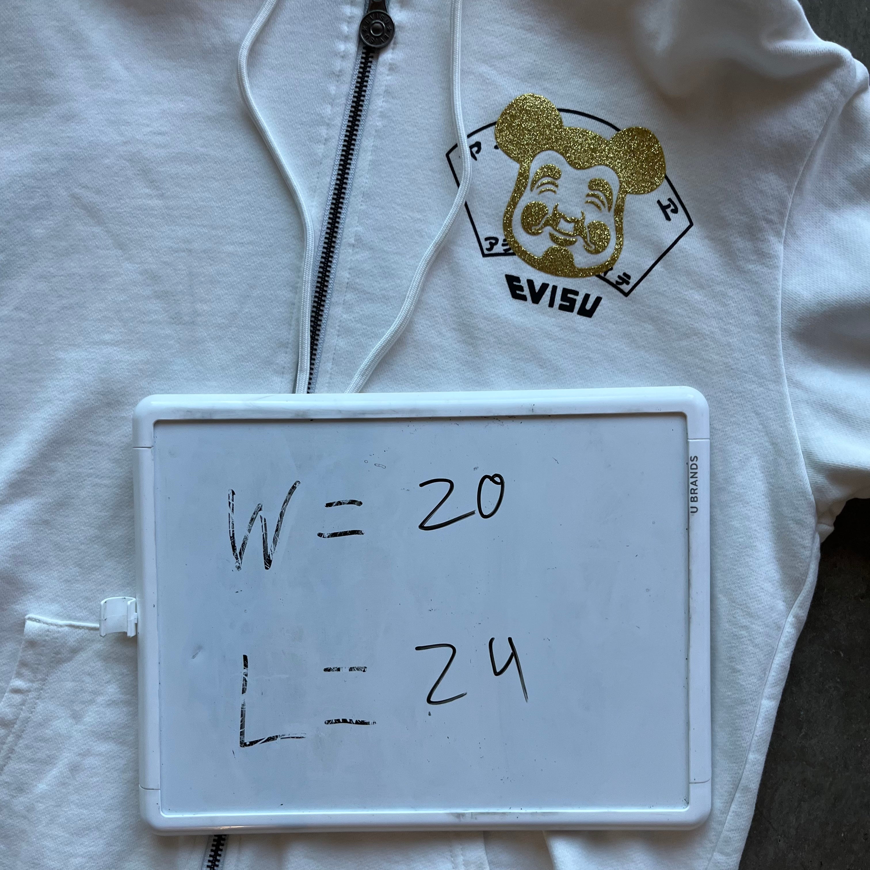 L Bearbrick x Evisu Full Zip Hoodie