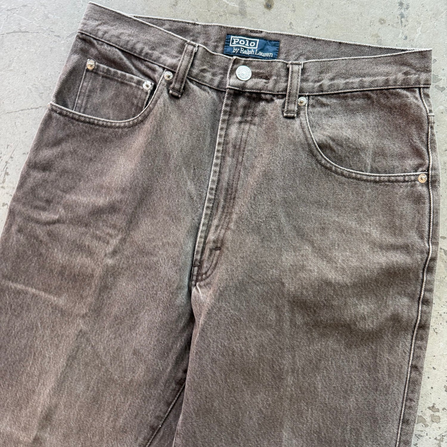 30x30 90s Polo Sportsman Brown Jeans