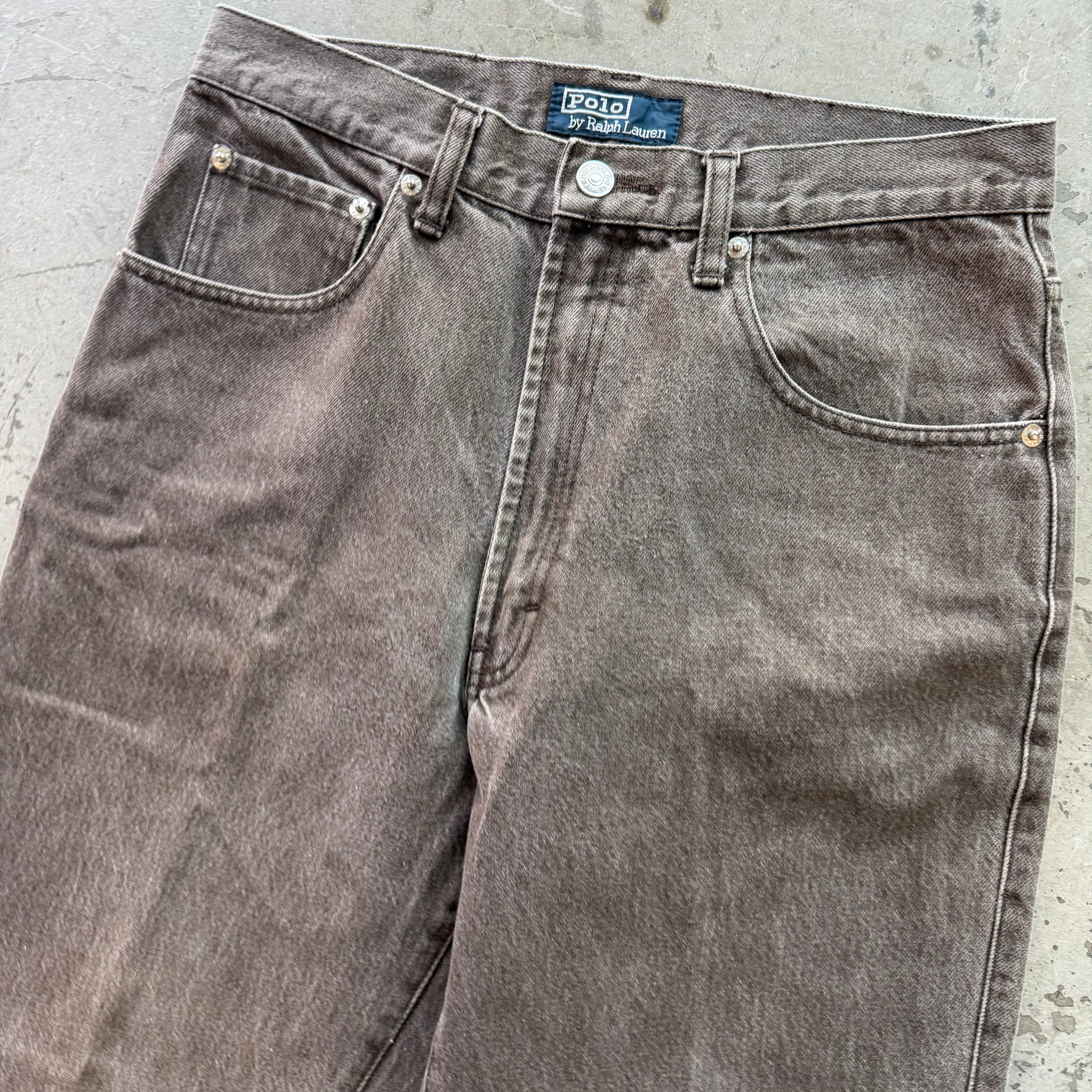 30x30 90s Polo Sportsman Brown Jeans