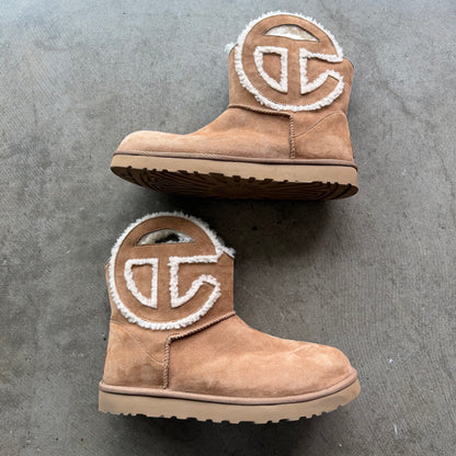 13 Ugg x Telfar Logo Mini Chestnut Boots