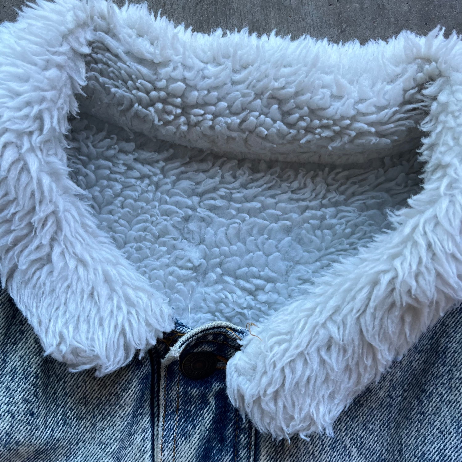 XL 80s Levis Sherpa Lined Denim Jacket