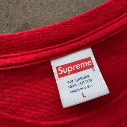 L Supreme Red Digi Girl Tee