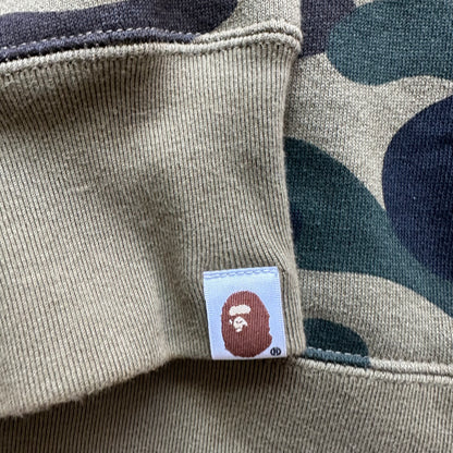 XL Bape Camo Spellout Hoodie