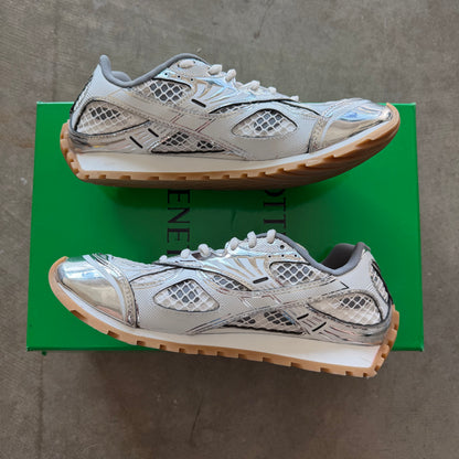 10 Bottega Veneta Orbit Sneaker White/Silver