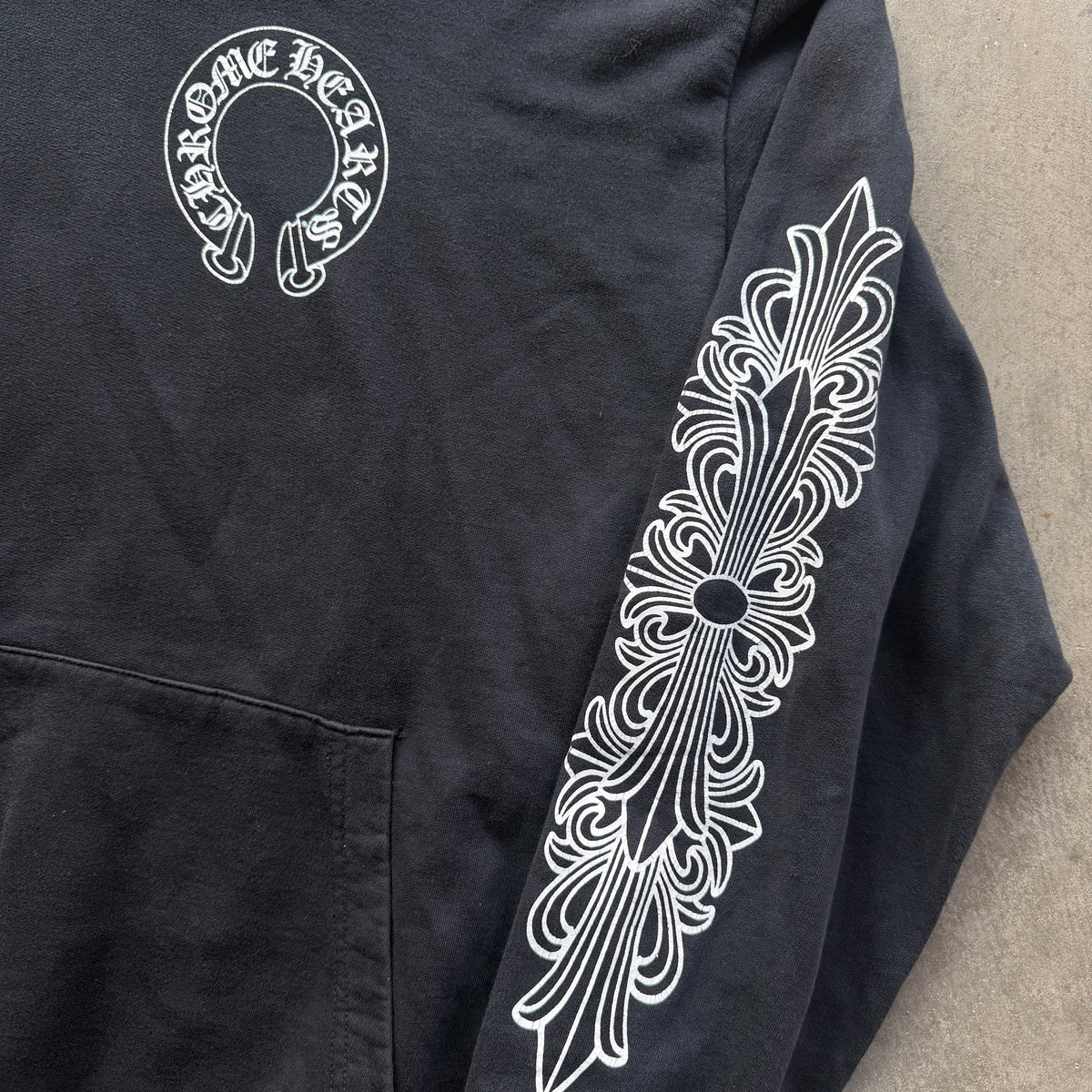 XL Chrome Hearts Floral Horseshoe Hoodie