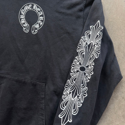 XL Chrome Hearts Floral Horseshoe Hoodie