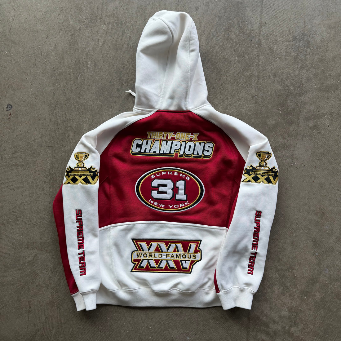 M Supreme Football Zipup Red White