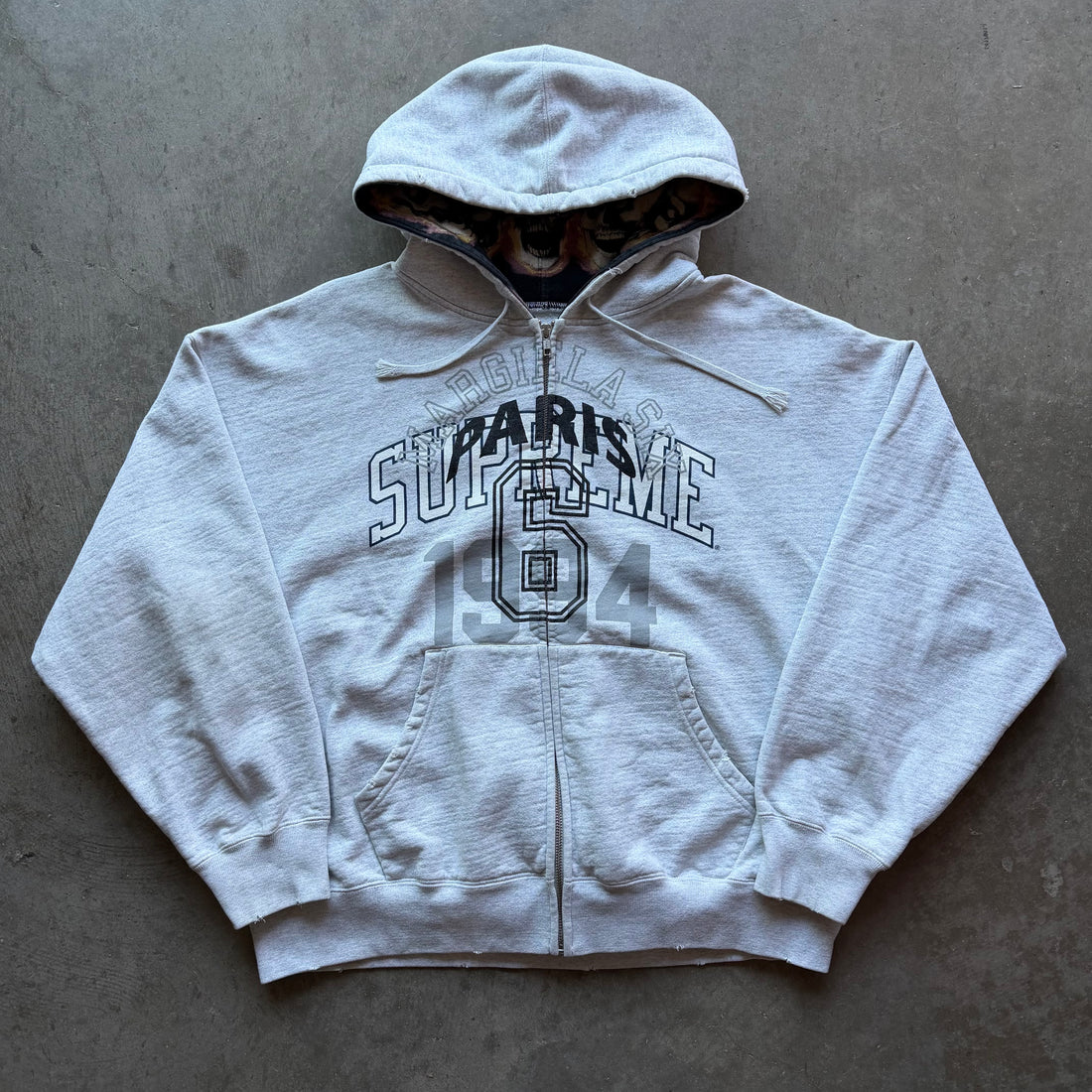 M Supreme Margiela Flaming Skull Hoodie