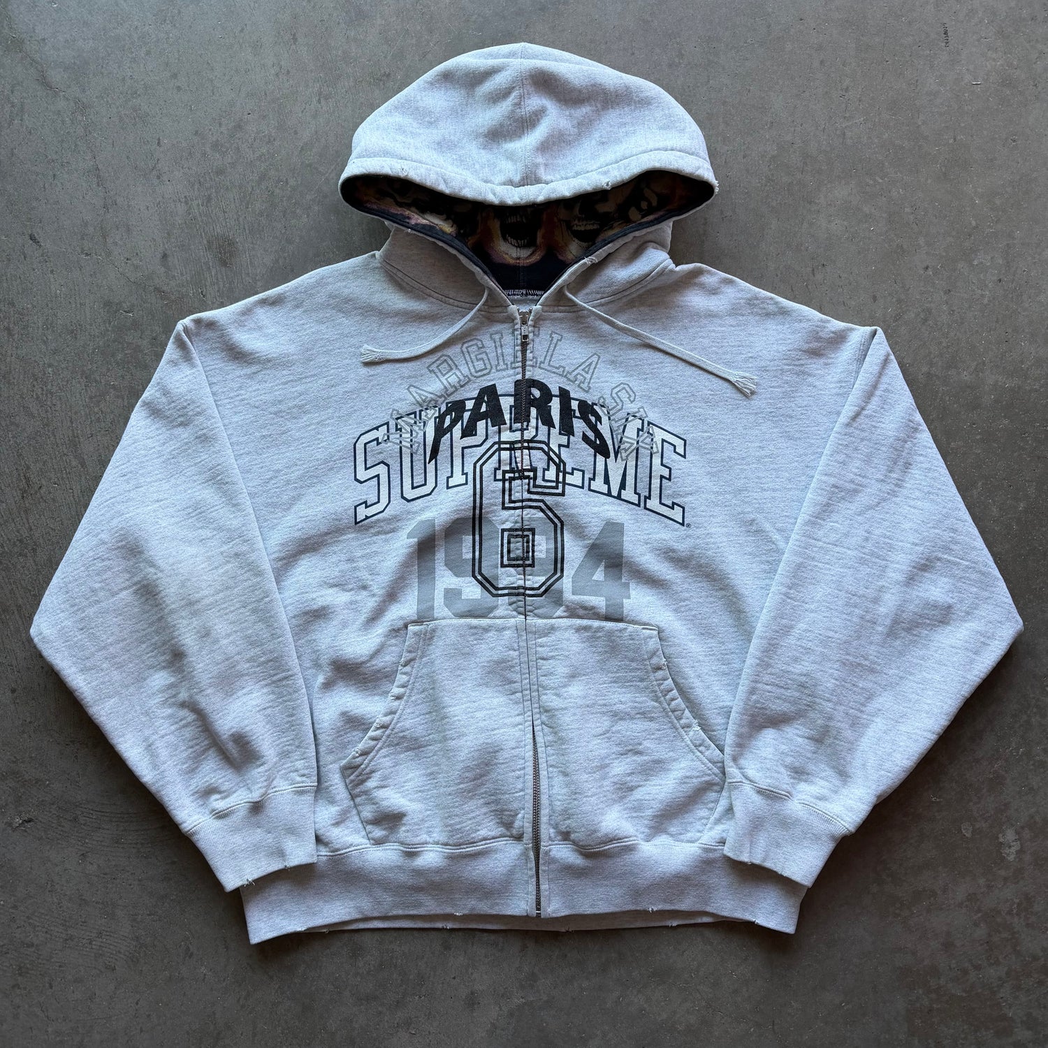 M Supreme Margiela Flaming Skull Hoodie