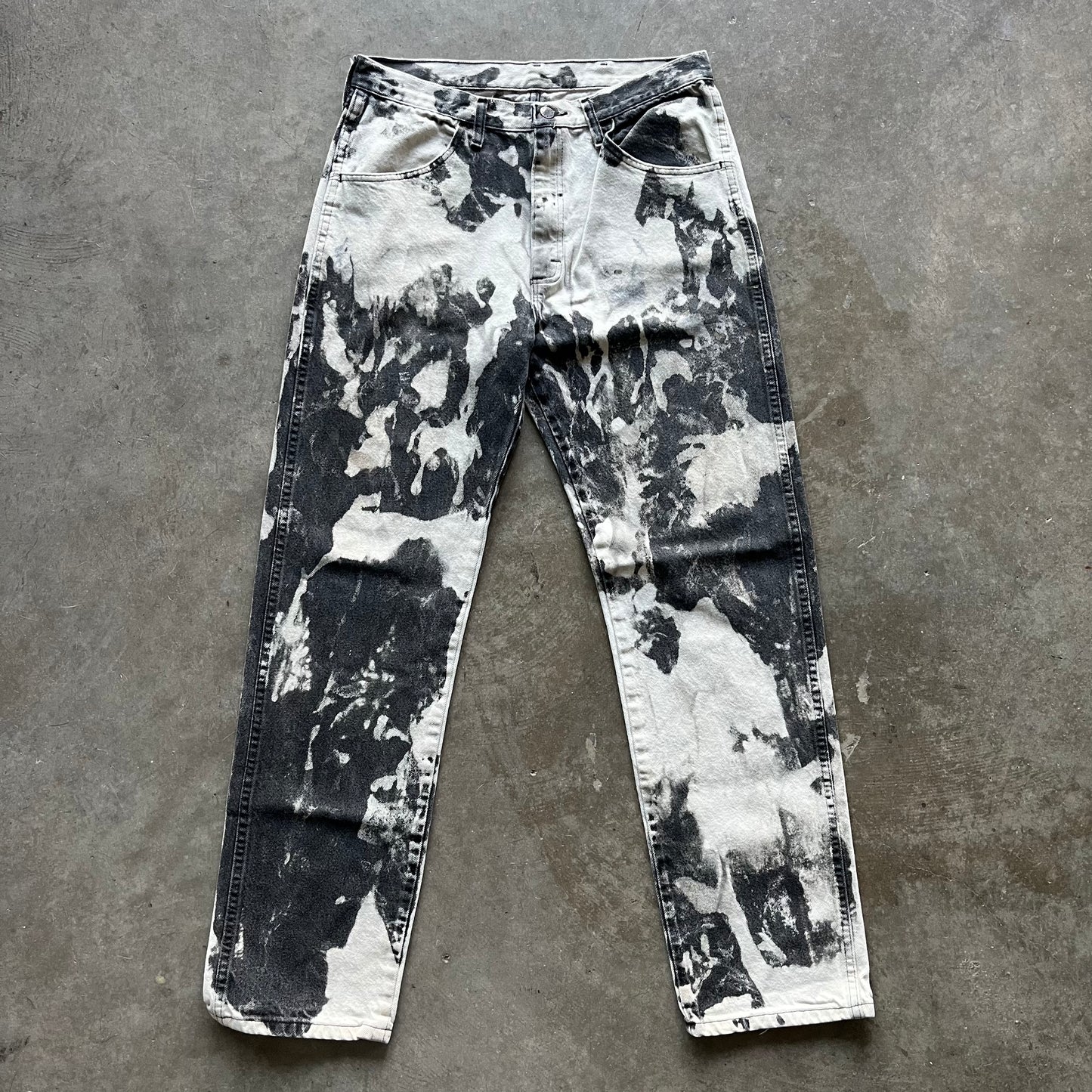 34x34 00s Bleached Rustler Jeans