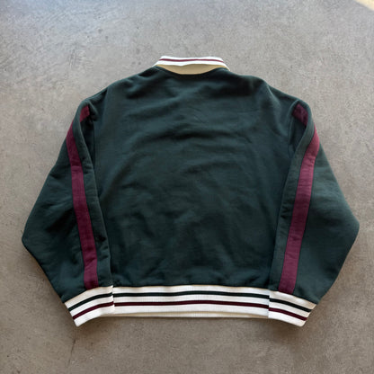M Kith Script Nelson Collared Pullover Green