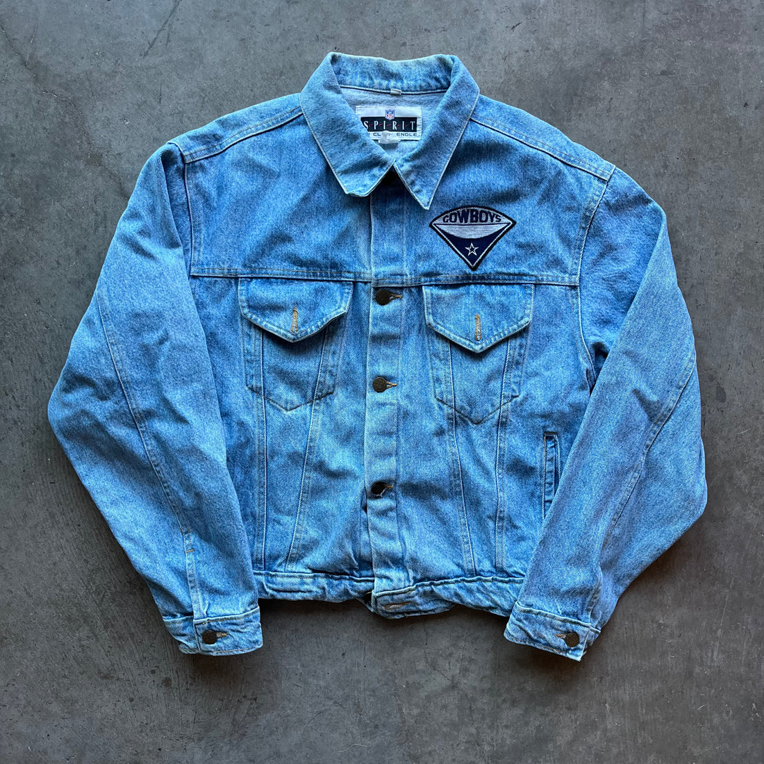 M 90s Dallas Cowboys Denim Jacket