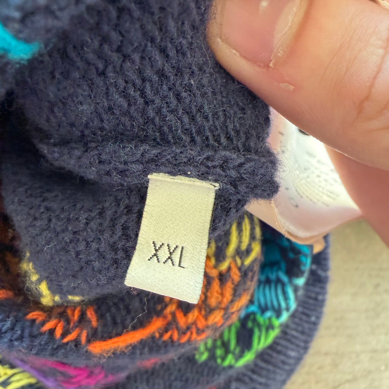 XXL Gucci Hollywood Rainbow Sweater Navy