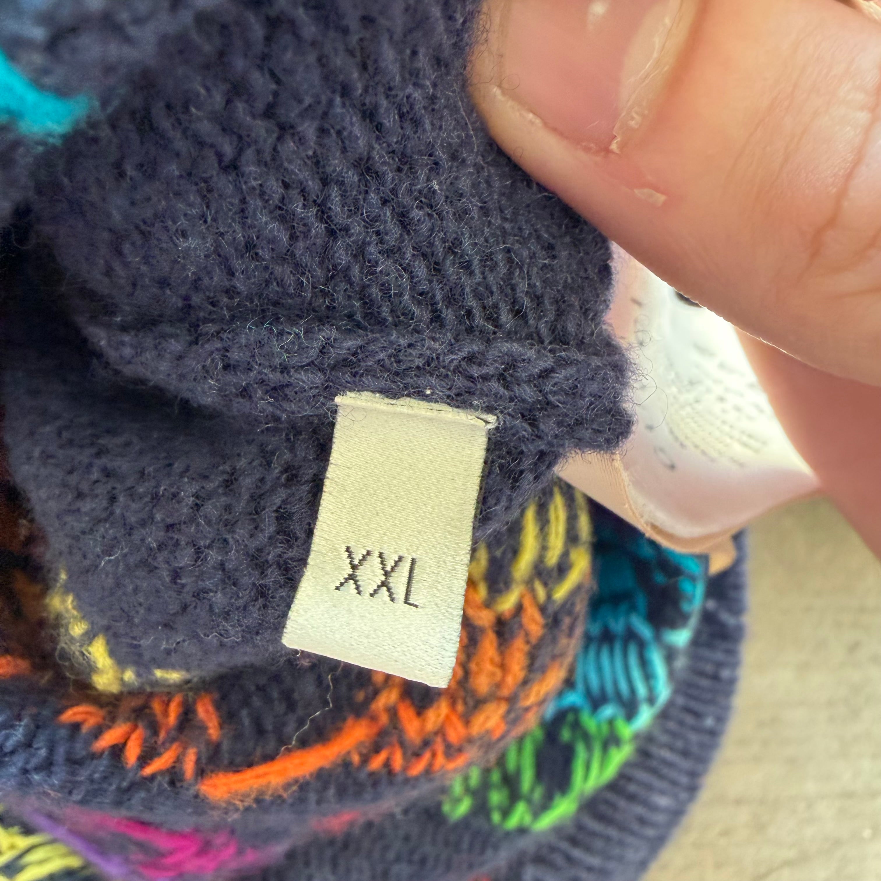XXL Gucci Hollywood Rainbow Sweater Navy
