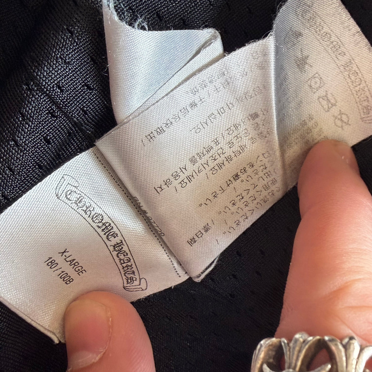 XL Chrome Hearts Black Mesh Shorts
