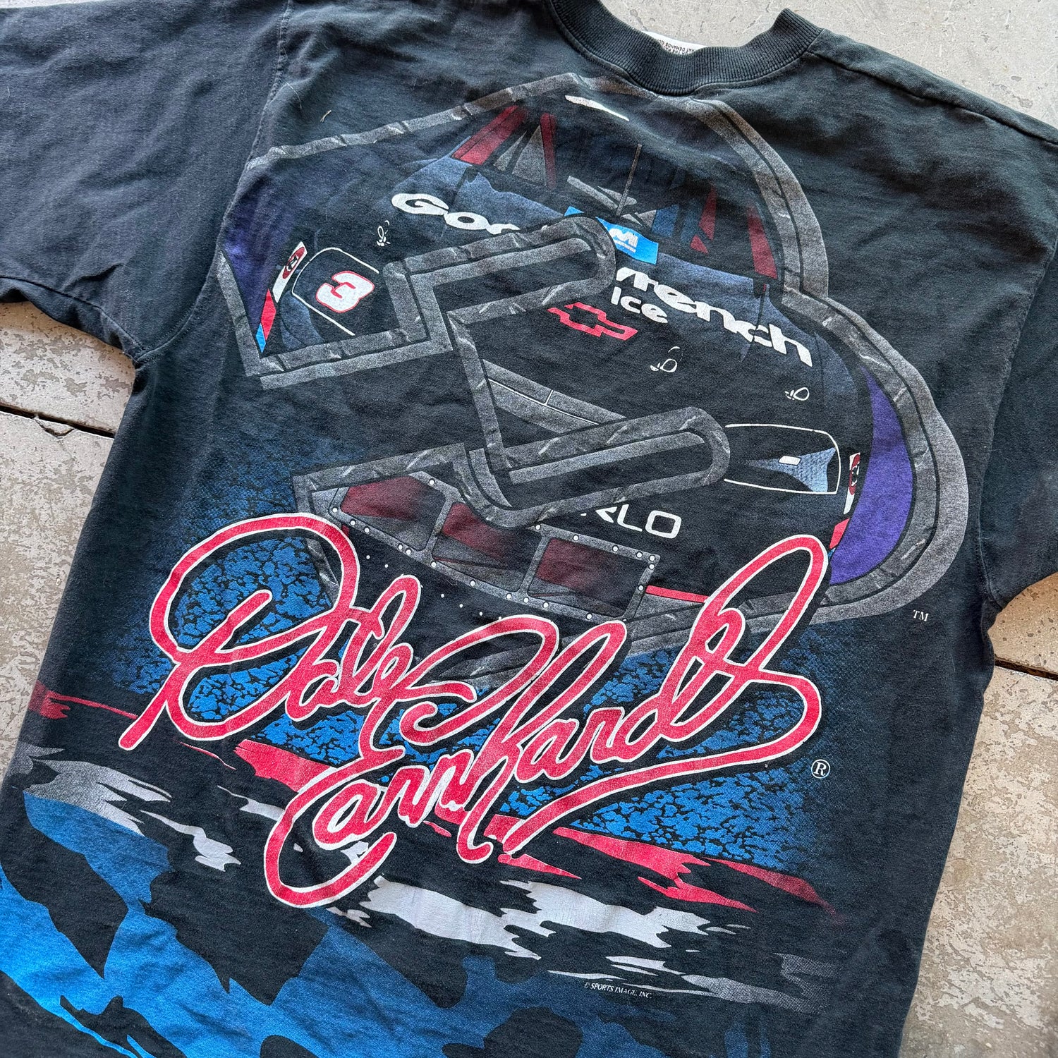 L 90s Dale Earnhardt AOP NASCAR Tee