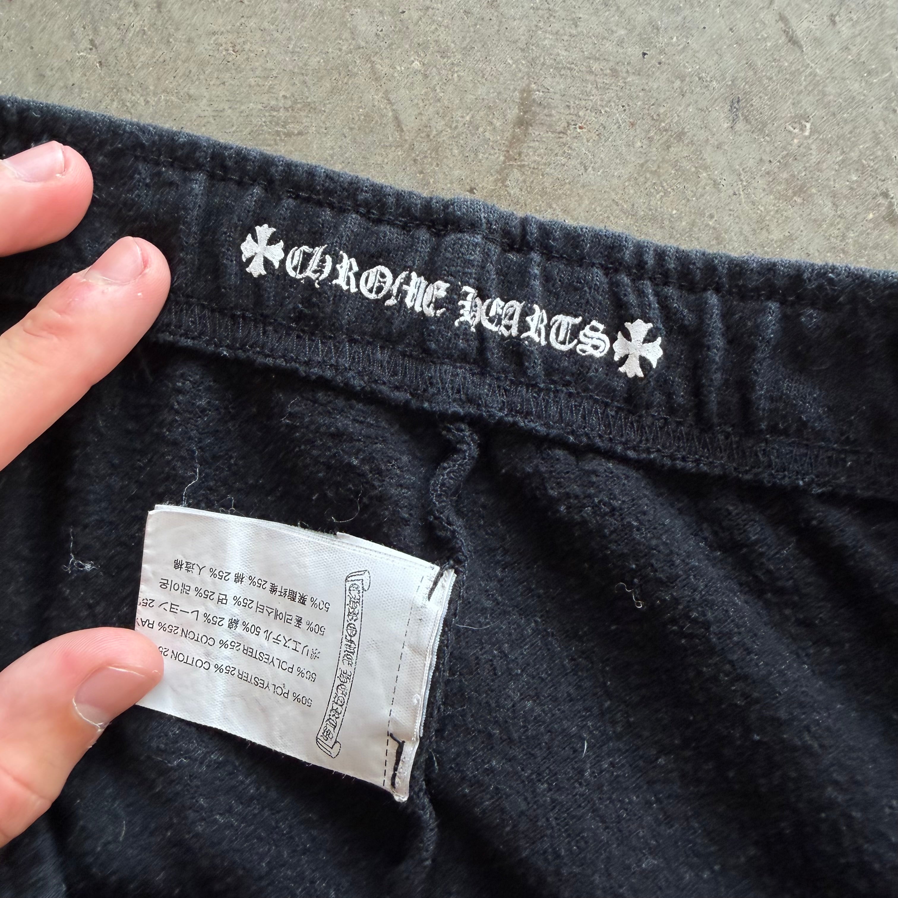L Chrome Hearts Matty Boy Figure Sweatpants Black