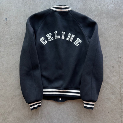 M Celine Teddy College Jacket Blacl
