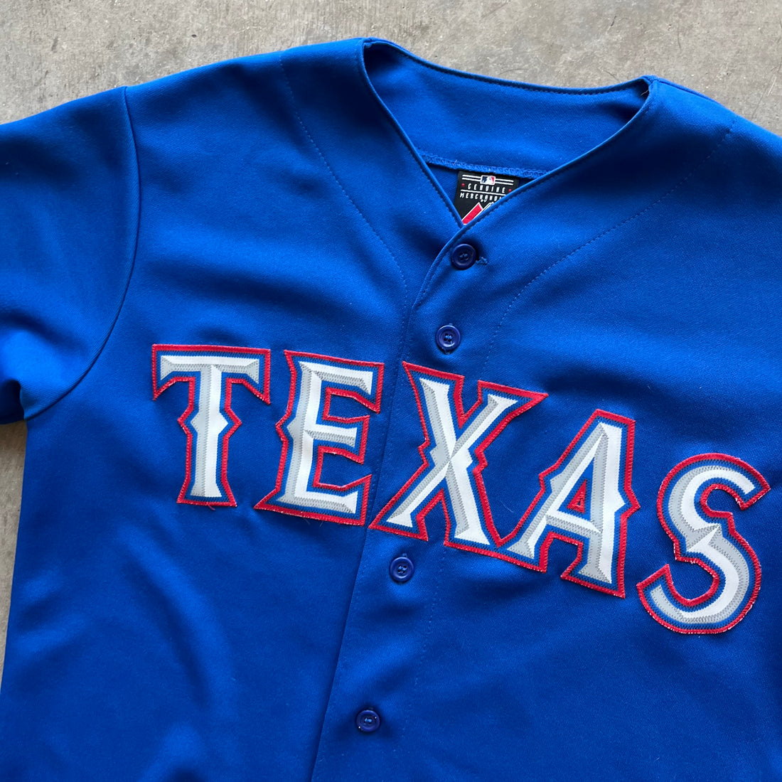 S Blue Texas Rangers Jersey
