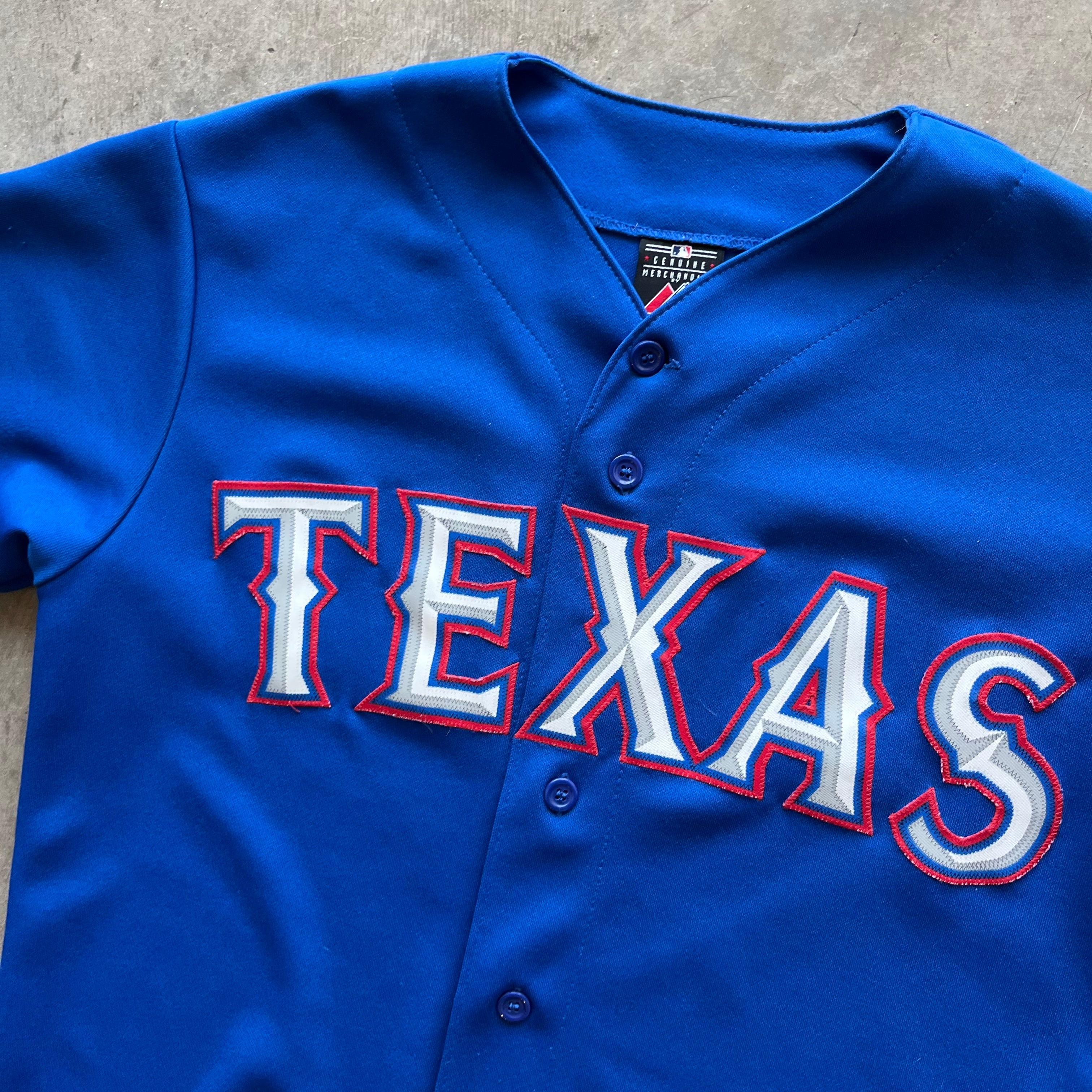 S Blue Texas Rangers Jersey