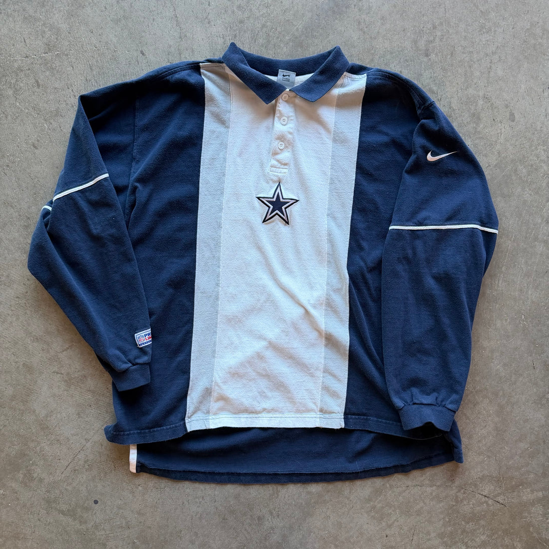 XXL 90s Dallas Cowboys Rugby Polo