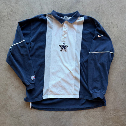 XXL 90s Dallas Cowboys Rugby Polo