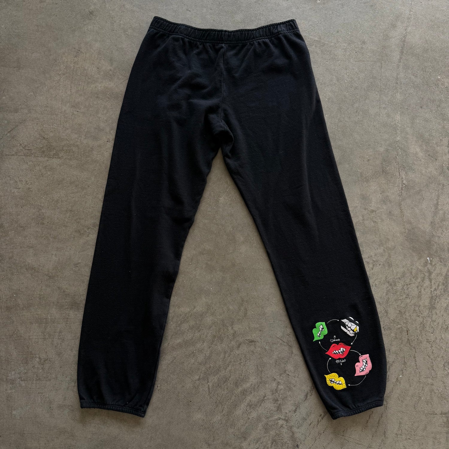 L Chrome Hearts Matty Boy Figure Sweatpants Black