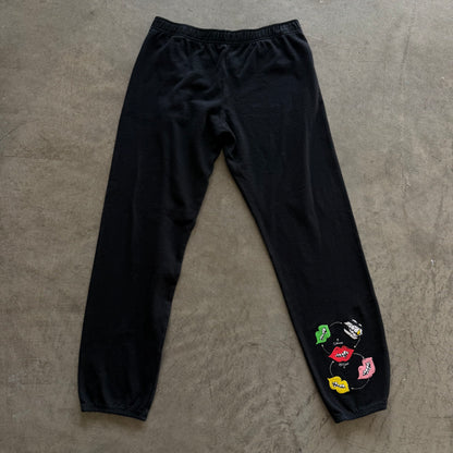 L Chrome Hearts Matty Boy Figure Sweatpants Black