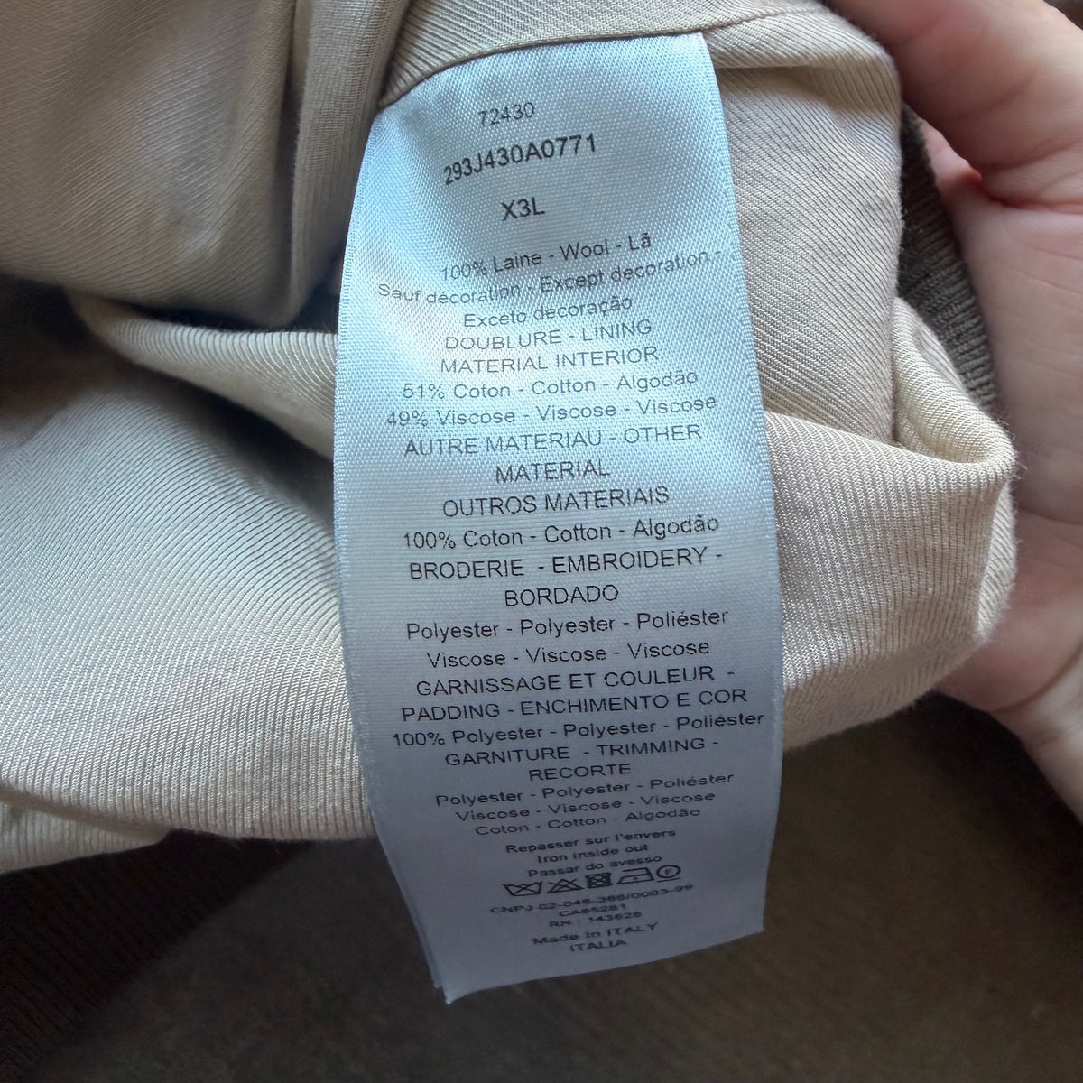 XL Dior Jack Kerouac “Life is Life, Kind is Kind” Varsity Jacket