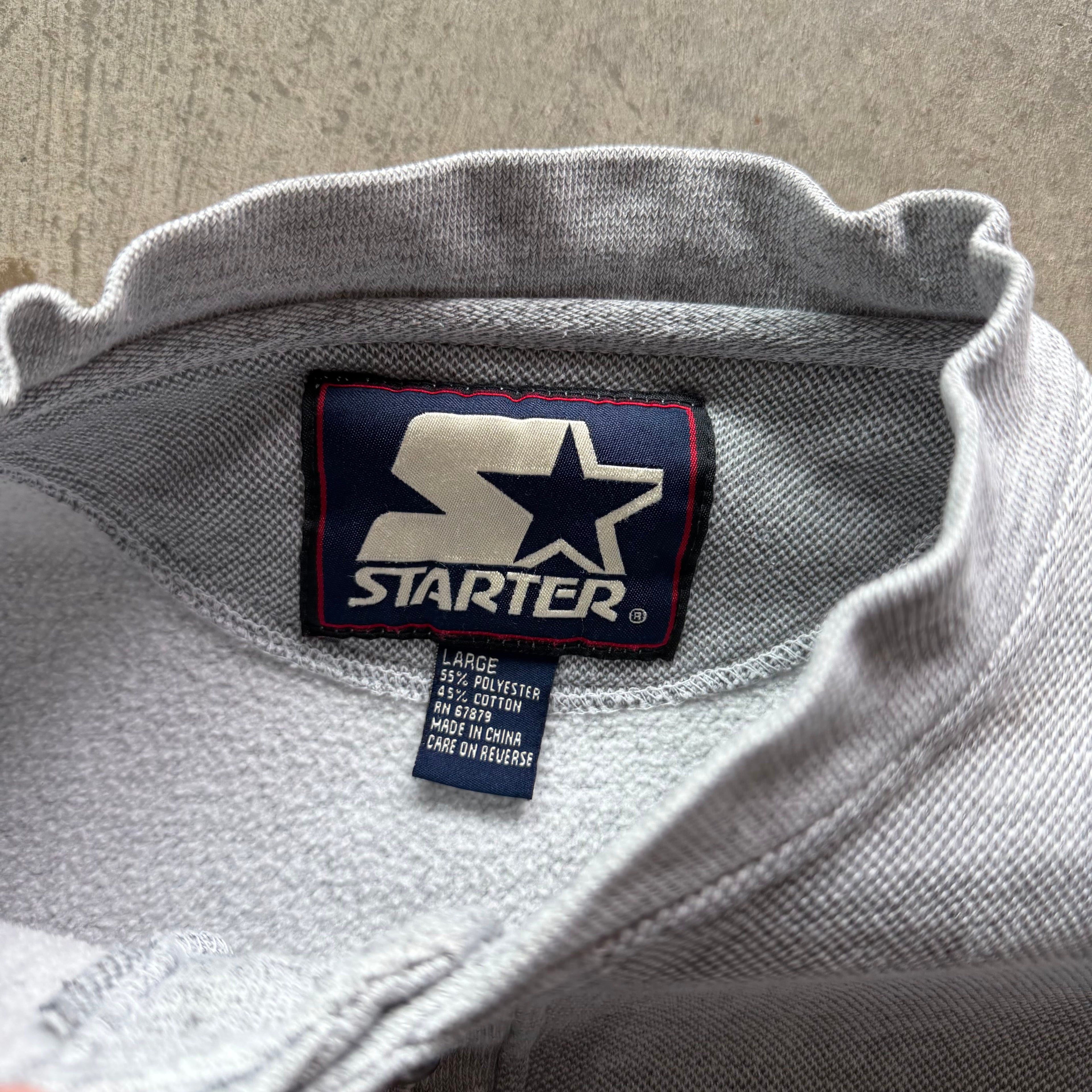 L 90s Dallas Cowboys Button Crewneck