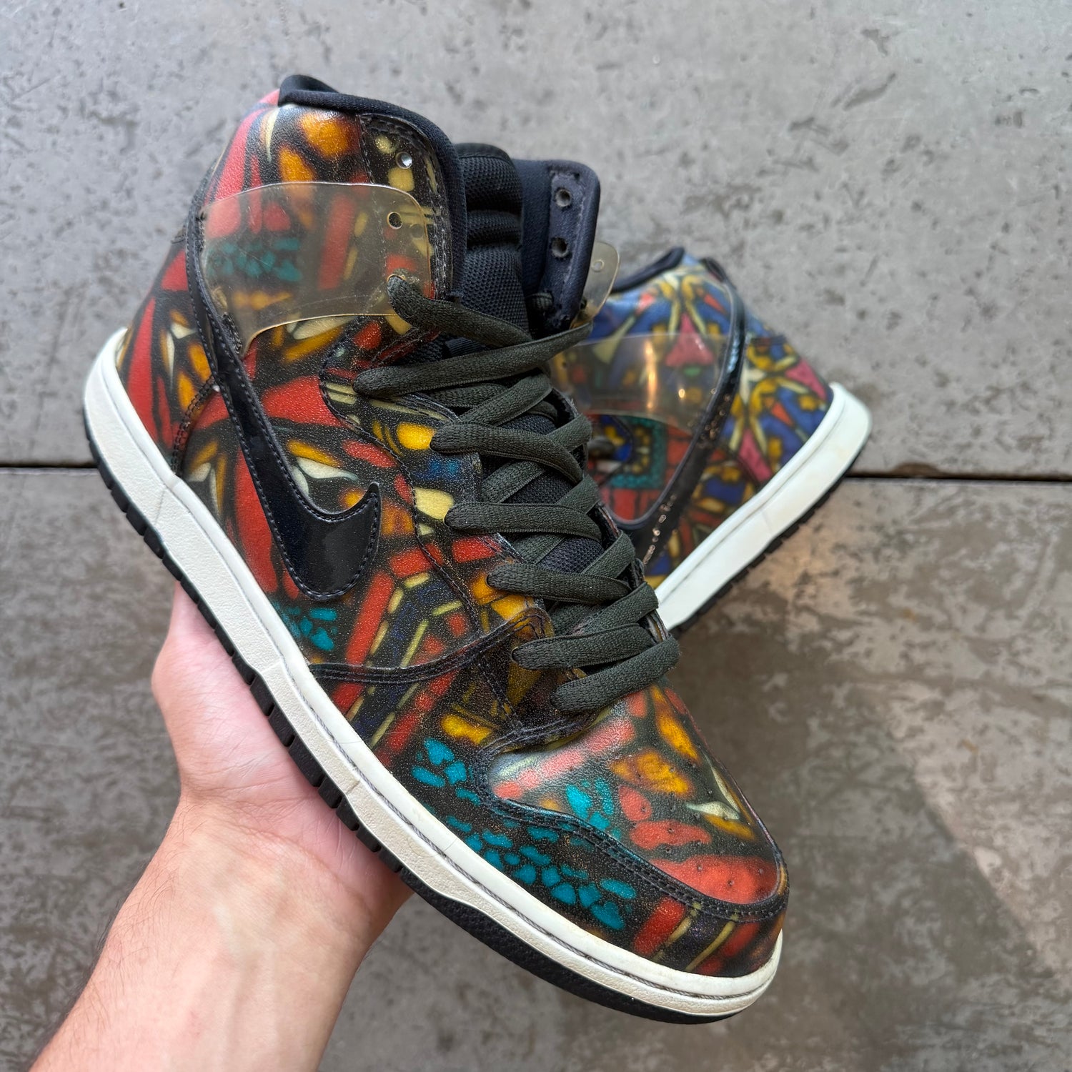 11 Used Nike Dunk High Concepts “Stained Glass”