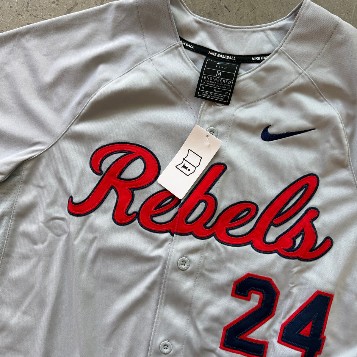 M Ole Miss Baseball Jersey