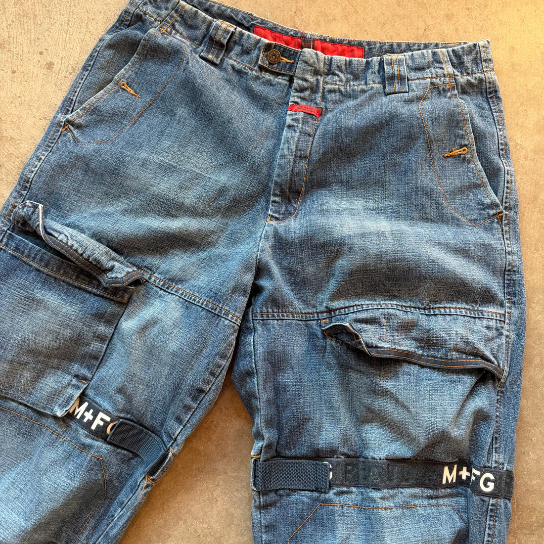 38x32 00s Girbaud Navy Jeans