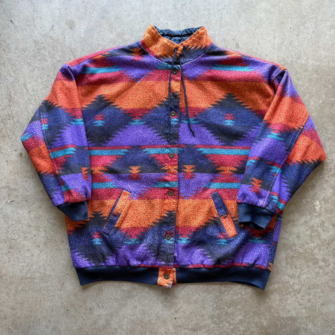 XL 90s Reversible Aztech Jacket