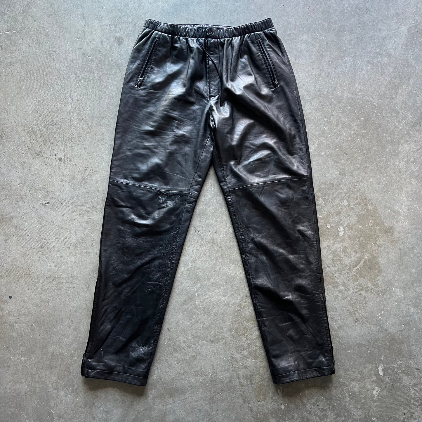 XL 90s Leather Polo Sport Pants