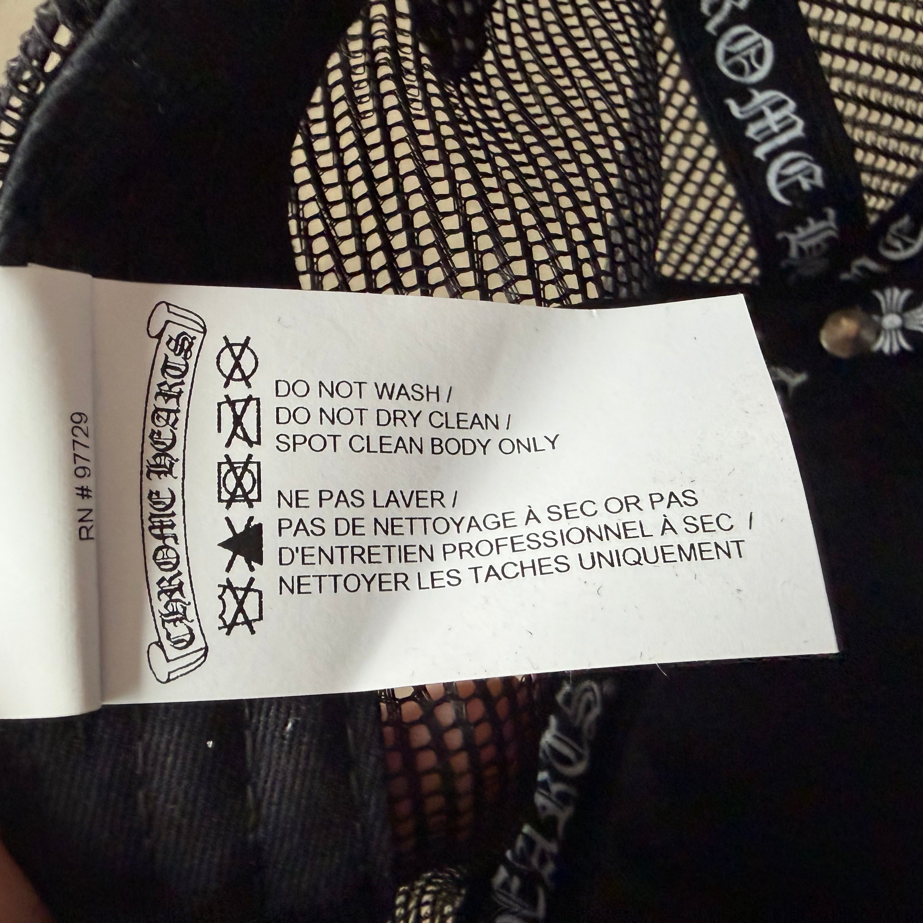 Chrome Hearts Camo Triple Cross Patch Trucker Hat