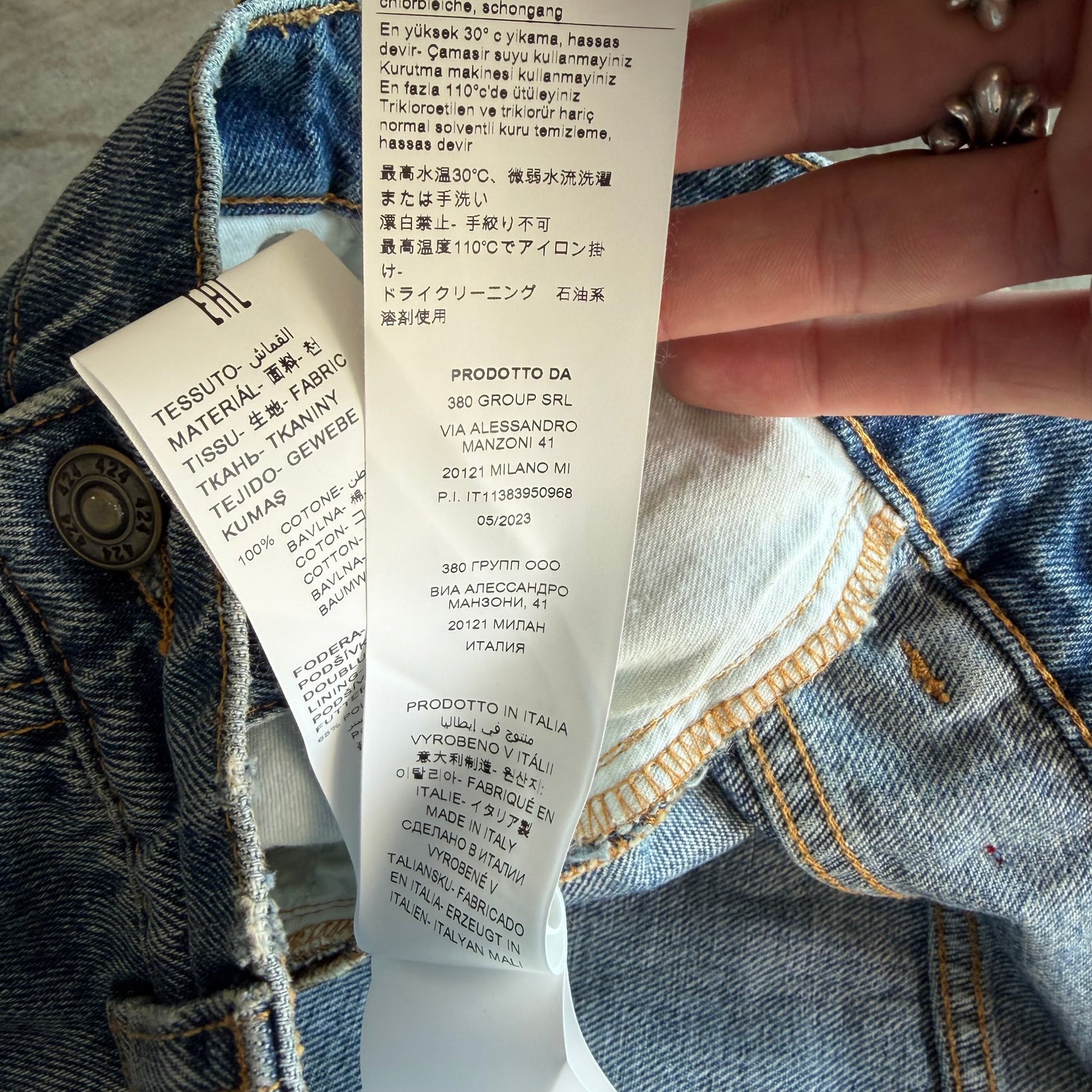 34x37 New 424 Lightwash Denim