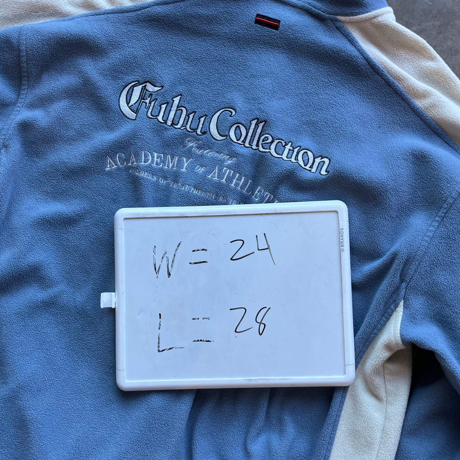 L Y2K Fubu Fleece Full Zip Hoodie