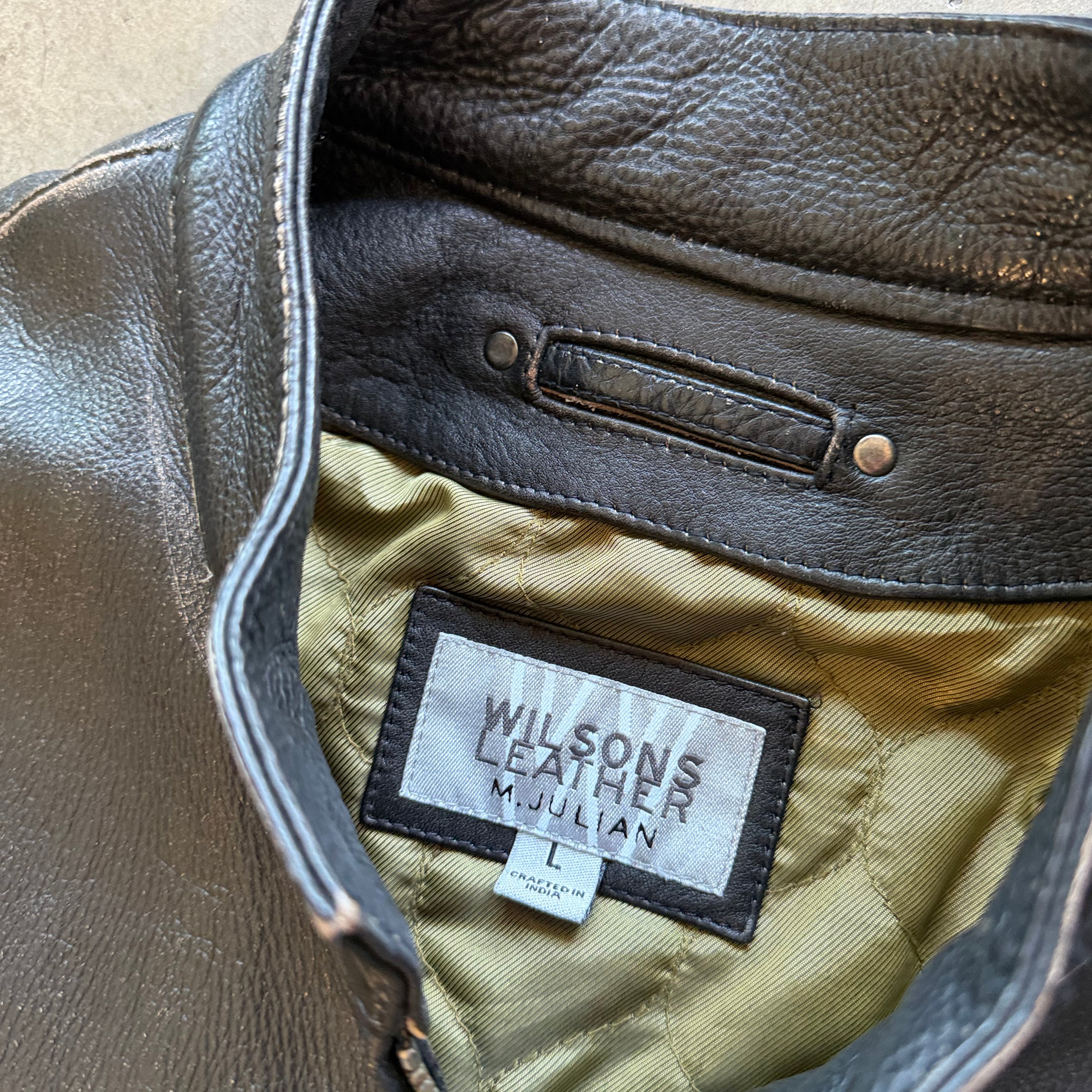 L 00s Wilsons Leather Jacket