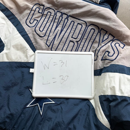 XL 90s Dallas Cowboys Hooded Puff Jacket