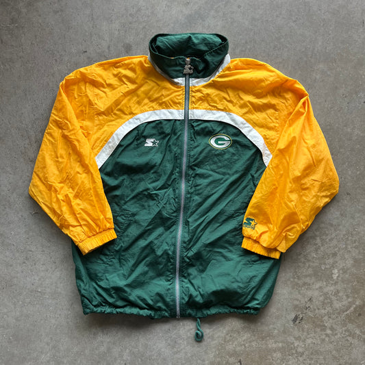 XL 90s Packers Windbreaker